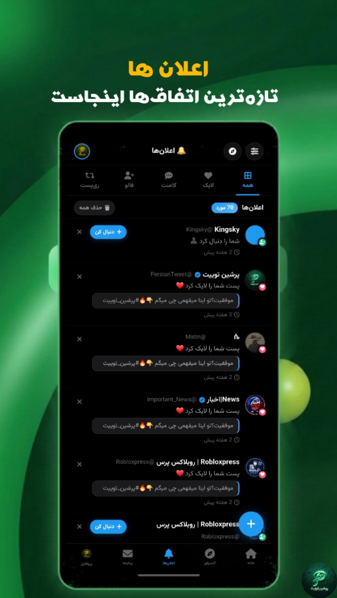 تنظیمات